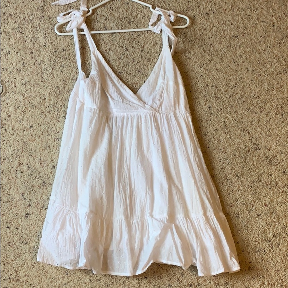 White flowy dress